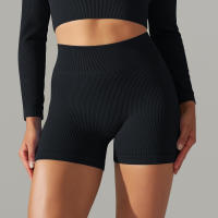 Hamidou-pantalones cortos deportivos para mujer, mallas transpirables de cintura alta para Yoga, correr, ciclismo, entrenamiento, gimnasio, Verano - details 10