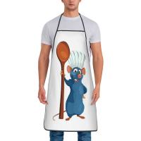 Unisex Ratatouille Remy con cuchara delantal adultos mujeres hombres Chef Tablier cocina para cocinar película animada pintura - details 30