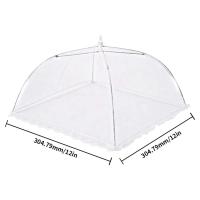 Funda plegable de malla para alimentos, mosquitera, paraguas, picnic, protección de platos, utensilios y herramientas de cocina, 1/2 pieza - details 9