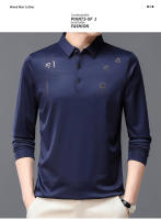 Camiseta de Hombre CASUMANL Estampado Sólido para Primavera y Otoño Cuello Doblado Casual - details 1