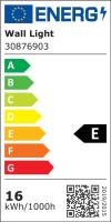 Lámpara LED de Pared Interior, 16W, 1800LM, GOECO, 3000K/6500K, Luz Blanca Cálida/ Blanca Fría, 1800LM, Blanco/Negro - details 9