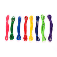 Bandas elásticas de goma para Fitness, bandas de resistencia para culturismo, entrenamiento de baloncesto, gimnasio, ejercicio en casa, Pilates, potencia colorida, 208cm - details 0