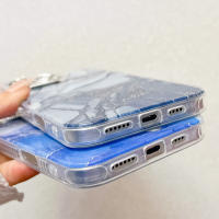 Funda de lujo con marco chapado y pintado de mármol IMD para iPhone 16 Pro Max 15 Pro 14 Pro - details 14