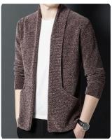 Cárdigans, suéteres, ropa de calle, chaquetas de punto de moda, tops casuales de manga larga de punto jacquard para hombre para primavera, otoño e invierno - details 10