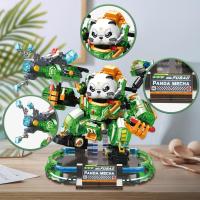 Juego de bloques de construcción de animales de Panda, Mini ladrillos, juegos de construcción para adultos, grandes regalos para niños y niñas - details 2