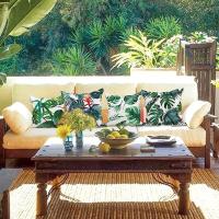 Fundas de Cojín de Lino Verde para Muebles de Jardín Juego de 4 Piezas, Tamaño 18x18 Pulgadas, Ideal para Sofá - details 4