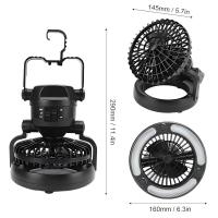 Luz de ventilador de camping multifuncional Tienda colgante plegable Camping 18 LED Rotación de 180 grados Luz de ventilador de camping ligera para viajes al aire libre - details 3