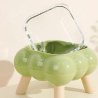 Cuenco antideslizante para comida y agua para gatos, cuenco desmontable antivómitos para mascotas con soporte, estación de alimentación para perros antivuelco - details 1