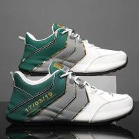 Zapatos casuales de lujo ligeros de cuero para hombres de primavera y otoño Zapatos deportivos para correr para hombres - details 0
