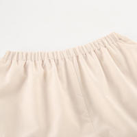 Conjunto de Top y pantalones cortos con cuello en V para mujer, traje de dos piezas para el lugar de trabajo, color caqui, para ir al trabajo - details 8