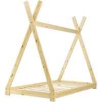 Cama para niños pequeños Cama Infantil 160 x 80cm Estructura Tipi de Madera Pino Color Pino Natural - details 12