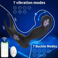 Vibrador Estimulador de Prostatea Inalámbrico Calentable Juguete para Adultos para Masturbación y Placer Enchufe Anal para Hombres y Mujeres - details 2