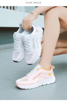 Nuevos zapatos para correr transpirables con superficie Flyknit, zapatos informales versátiles para mujer, zapatos deportivos ultraligeros - details 9