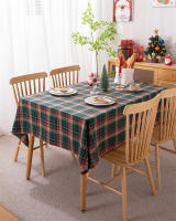 Mantel de Mesa de Cuadros a Cuadros con Borla Cubierta de Mesa sin Arrugas Lavable para Navidad, Fiestas y Año Nuevo - details 6