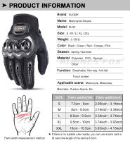Guantes de Moto Transpirables de Verano Suomy Resistentes al Desgaste, Guantes de Bicicleta con Pantalla Táctil - details 19