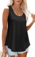 BUNO-2025 Novedad de verano, camisas para mujer, cuello redondo, sin mangas, Color sólido, camisetas sin mangas informales holgadas, blusas blancas para fiesta en la playa, camisas para mujer - details 34