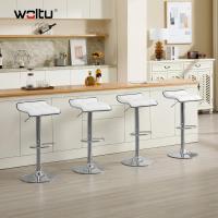 Taburetes de Cocina Giratorios 360° Altos con Asiento PVC Ajustables Diseño Elegante para Comedor, Sala de Estar, Cafetería Negro+Negro - details 64