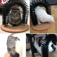 Juguetes para gatos arcos auto-masaje cepillo de acicalamiento mascota gato rascador alfombra juguetes interactivos - details 2