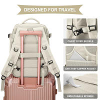 Mochila de viaje grande para mujer, bolsa de senderismo impermeable portátil, bolsa de Fitness húmeda y seca - details 4