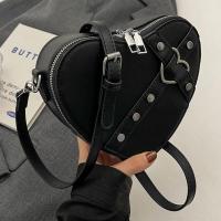Bolso de hombro vintage Y2K con cadena pequeña para mujer, bolso en forma de corazón, bolso gótico grueso - details 1