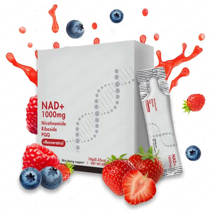 Polvo de electrolito con sabor a frutos rojos NAD + - 1