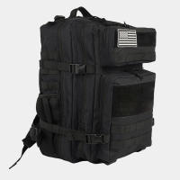 Bolsa de montañismo 25L 45L Mochila táctica negra para acampar Senderismo Deportes militares al aire libre con correa estable y capacidad de 20-50 litros de nailon - details 0