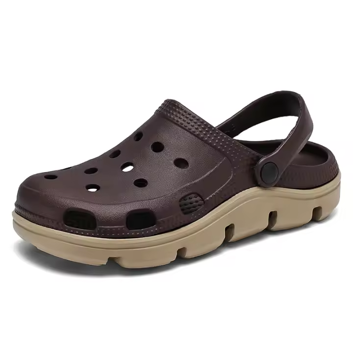 Zuecos antideslizantes para hombre, sandalias de playa con correa ajustable, zapatillas para el hogar - 1