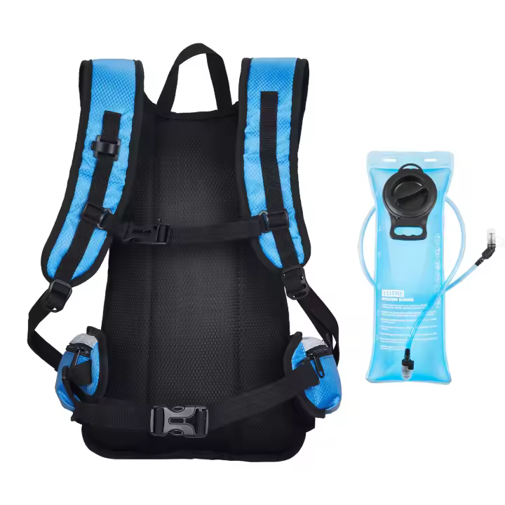 SucceBuy Mochila de hidratación, Mochila de hidratación aislada de 15 L con vejiga de agua de TPU de 3 L, Mochila de Agua para Senderismo con Almacenamiento - 1