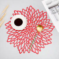 Juego de manteles individuales metálicos de PVC para mesa de comedor, almohadillas huecas para posavasos, tapetes para cuencos, hoja de vinilo, Decoración de mesa de comedor, nuevo - details 16