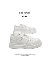 Nuevos y versátiles zapatos de tablero informales con cordones bajos con suelas gruesas más altas - details 5