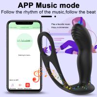 Vibrador de Prostatea para Hombres Enchufe de Glúteo con Estimulación de Tres Puntos Control APP - details 6