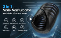 Masturbador masculino vibrador de entrenamiento con Control por aplicación, juguete Sexual para hombres, masajeador Sexual, anillo glande, entrenador, 18 + - details 0