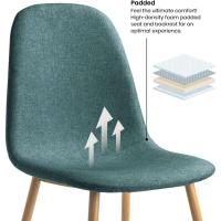 Pack de 2 sillas de Comedor, diseño nórdico con Asiento Acolchado y Respaldo ergonómico - details 8