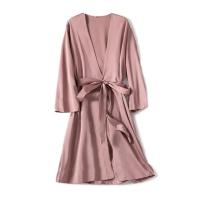 Bata de satén para mujer, lencería íntima, ropa de dormir sedosa, regalo de boda nupcial, bata de baño tipo kimono informal, camisón Sexy - details 8