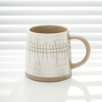 Taza pintada a mano de estilo ins de cerámica nórdica simple, taza de agua personalizada creativa de leche japonesa taza de café de cerámica gruesa - details 8