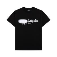 Negro Palm Angels love dissolve heart graffiti letras hombre y mujer camiseta cuello redondo suelto manga corta verano - details 3