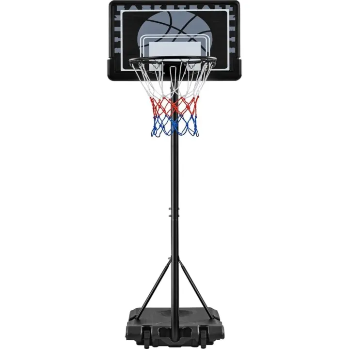Canasta de Baloncesto Portátil Ajustable en Altura 184,5-214cm Ideal para Niños de 4 a 10 Años - 1