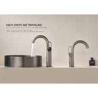 Grifo de Lavabo Alto Mezclador de Calor y Frío Montado en la Deck Mejoras del Hogar Herramientas - details 21