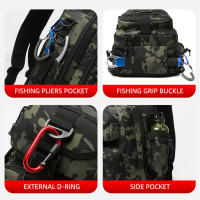 Mochila táctica militar Molle para hombre, bolso multifunción para acampar, escalar, viajar, un solo hombro - details 6