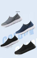 Zapatos informales de malla de aire para hombre, zapatillas ligeras transpirables sin cordones, mocasines cómodos, moda de verano - details 4