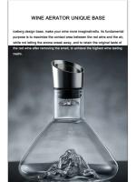 Botella de whisky y iceberg dorado de 1,5 litros, tarro de vidrio hecho a mano sin plomo, dispensador de vino espesado, accesorios de bar - details 3