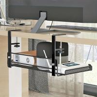 Bandeja de gestión de cables para debajo del escritorio, almacenamiento de estación de trabajo, cesta de bandeja de cables de Metal, escritorio de pie para oficina y hogar estilo 1 - details 4