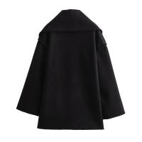 Chaqueta elegante suelta de media temporada para mujer, cuello con bufanda en zigzag, ropa de moda, otoño e invierno, 2024 - details 12