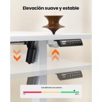 Escritorio Ajustable en Altura 140 x 70 cm, Mesa Elevable con Panel Inteligente de 4 Memorias, - details 3