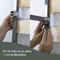 135x 190cm |   Somier con 4 Patas |   Láminas Madera de Chopo de 9 cm y Estructura de Tubos de Acero |   Útil para Camas Nido o Camas Individuales - details 13