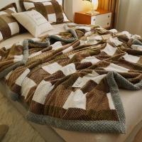 Manta de punto de hilo de chenilla suave, lavable a máquina, hecha a mano, para sofá y cama - details 8