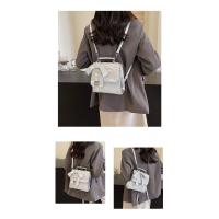 Mochila Premium sense para mujer, mochila informal con textura sólida de color, nueva moda 2025 - details 21
