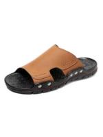 Zapatillas de Cuero para Hombre Verano Antideslizantes, Resistentes al Desgaste, Tamaño Grande, Estilo Exterior - details 0