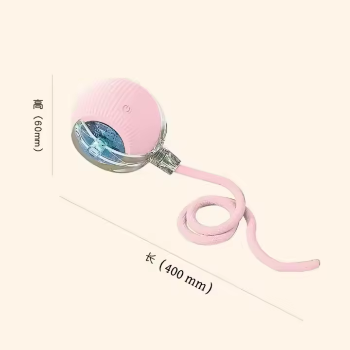 Pelota automática resistente a las mordeduras para gatos, pelota de juguete para gatos, artefacto para aliviar el aburrimiento, pelota para saltar con cuerda - 1