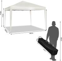 Tienda de fiesta 3x3m Pabellón emergente Protección solar impermeable Terrazza Festival Marquee -Beige - details 1